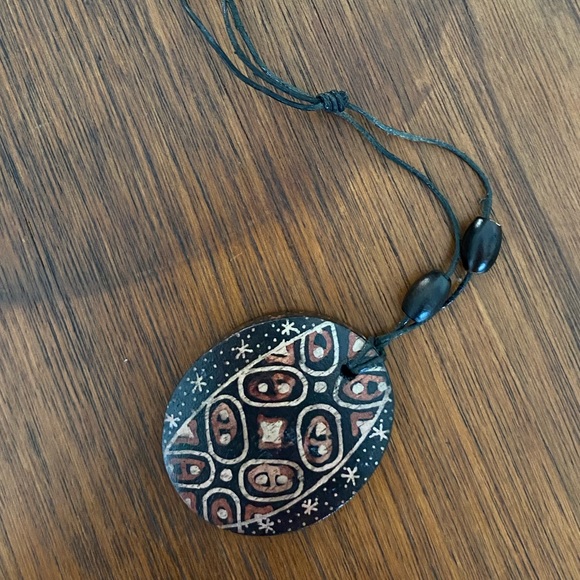 NWT Hand Painted Artisan Boho Adjustable Necklace - Picture 8 of 11